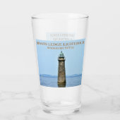 Verre Phare Minots Ledge, Massachusetts Pint Glass (Dos)