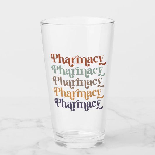 Verre Pharmacie Rétro Pharmacy Pharmacy Cadeau étudiant (Devant)