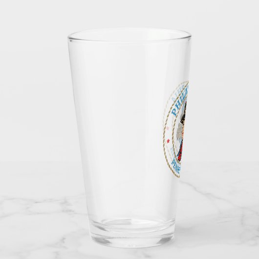 Verre Philadelphie Pennsylvanie coloniale (Droite)