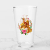 Verre Phoenix Floral Se Lève De L'Imaginaire Des Cendres (Dos)