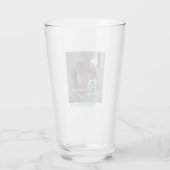 Verre Photo 80e anniversaire ajouter nom date moderne ve (Dos)
