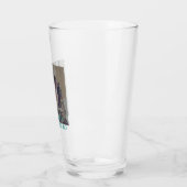 Verre Photo 80e anniversaire ajouter nom date moderne ve (Gauche)