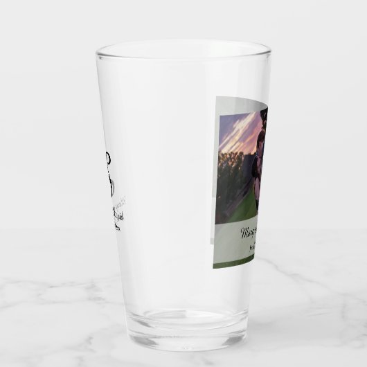 Verre Photo avec Monogramme (Droite)