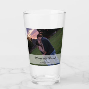 Verre Photo avec Monogramme