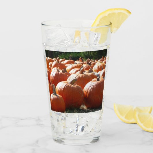 Verre Photo citrouille pour automne, Halloween ou Thanks (Dos glace)