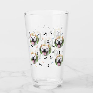 Verre Photo Collage de photo de chien de chien personnal