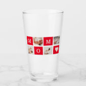Verre Photo Collage Moderne & Best Mom Ever Cadeau (Devant)
