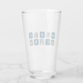 Verre Photo Collage Moderne Bleu Meilleur Hubby Ever Cad (Dos)