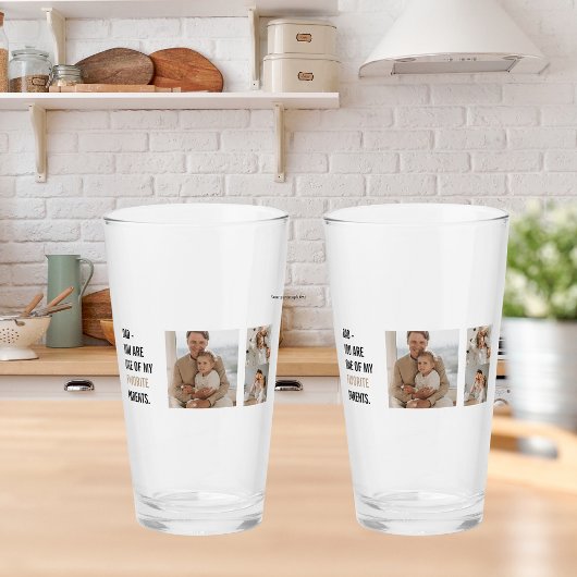 Verre Photo de collection moderne et cadeau de Fête des