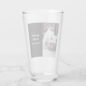 Verre Photo de Dog Dad Hugging Cute White Labrador Mix (Dos)