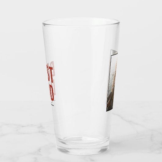 Verre Photo de la fête du Père du meilleur papa (Gauche)