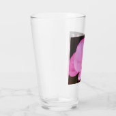 Verre Photo d'Elegant Hot Pink Flower Initial (Droite)