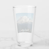 Verre Photo du Mont Rainier de l'État de Washington (Dos)