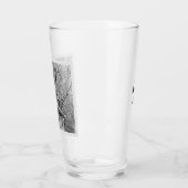 Verre Photo en noir et blanc de la scène hivernale rusti (Gauche)