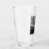 Verre Photo en noir et blanc de la scène hivernale rusti (Droite)