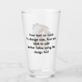 Verre Photo et texte personnalisés (Dos)