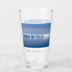 Verre Photo paysage de l'iceberg Antarctique avec texte