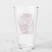 Verre Photo personnalisée Ensemble pour la typographie à (Dos)