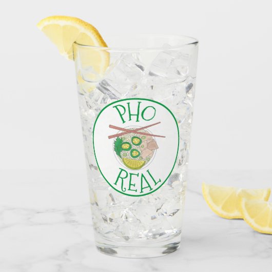 Verre Photo (Pour) Véritable Soupe aux nouilles Vietnami (Devant glace)