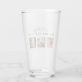 Verre Photo Rustic Collage Monogram NEWLYWEDS WEDDING (Dos)