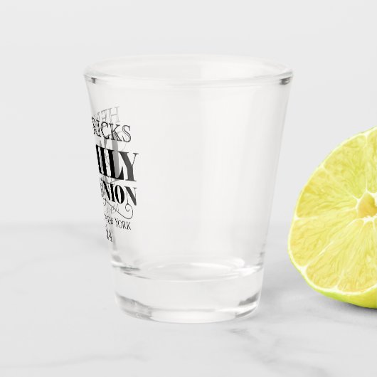 Verre photo souvenir de la Réunion familiale (Droite)