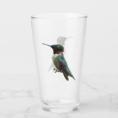 Verre Photographie d'oiseau de colibri à gorge rubis (Dos)