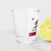 Verre photographié patriotique avec drapeau de Cal (Gauche)