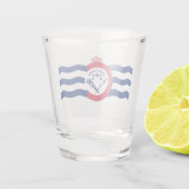 Verre photographié patriotique avec drapeau de Cin (Dos)