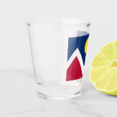 Verre photographié patriotique avec drapeau de Den (Gauche)