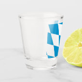 Verre photographié patriotique avec drapeau de la  (Gauche)