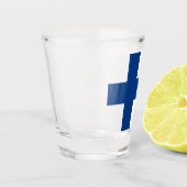 Verre photographié patriotique avec drapeau de la  (Gauche)