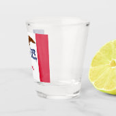 Verre photographié patriotique avec drapeau de l'I (Droite)