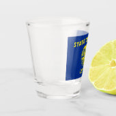 Verre photographié patriotique avec drapeau de l'O (Gauche)