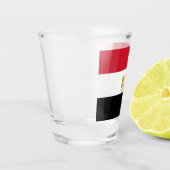 Verre photographié patriotique avec drapeau d'Egyp (Gauche)