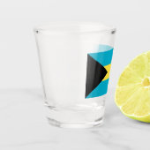 Verre photographié patriotique avec drapeau des Ba (Gauche)