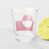 Verre photographié patriotique avec drapeau du Gro (Dos)