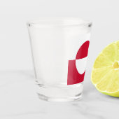 Verre photographié patriotique avec drapeau du Gro (Gauche)