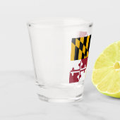 Verre photographié patriotique avec drapeau du Mar (Gauche)