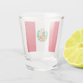 Verre photographié patriotique avec drapeau du Pér (Dos)