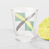 Verre photographié patriotique avec le drapeau de  (Dos)