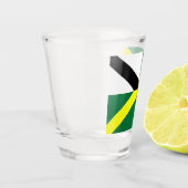 Verre photographié patriotique avec le drapeau de  (Gauche)