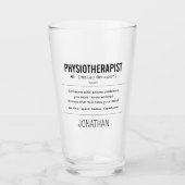 Verre Physiothérapeute personnalisée drôle (Devant)
