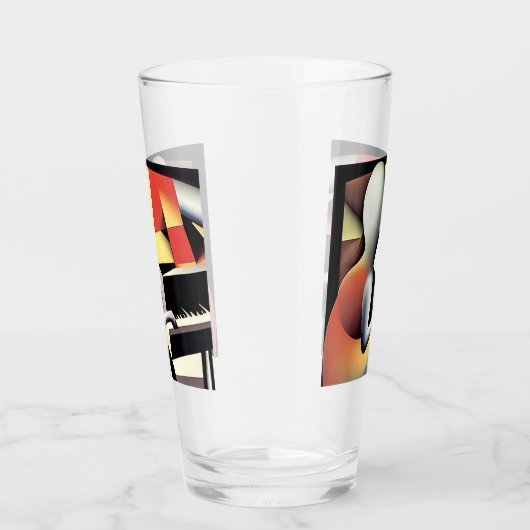 Verre Piano Player - Art aérographe (Droite)