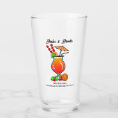Verre Pickleball Bachelorette Mariage Dinks & Boissons (Devant)