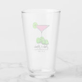 Verre Pickleball Bridal Shower Pink Cocktail Personalize (Dos)