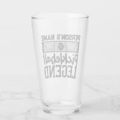 Verre Pickleball Legend Nom personnalisé (Dos)