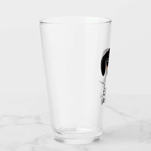 Verre Piebald Dachshund Cute Chien Chien Personnalisé Ve (Droite)