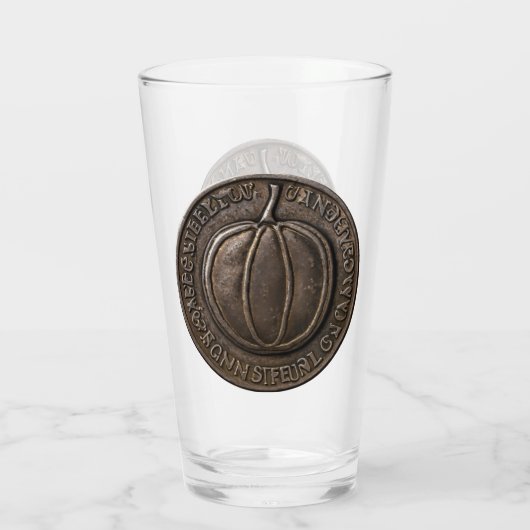 Verre Pièce Citrouille antique (Dos)
