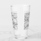 Verre Pierre Marbre blanc branchée (Droite)