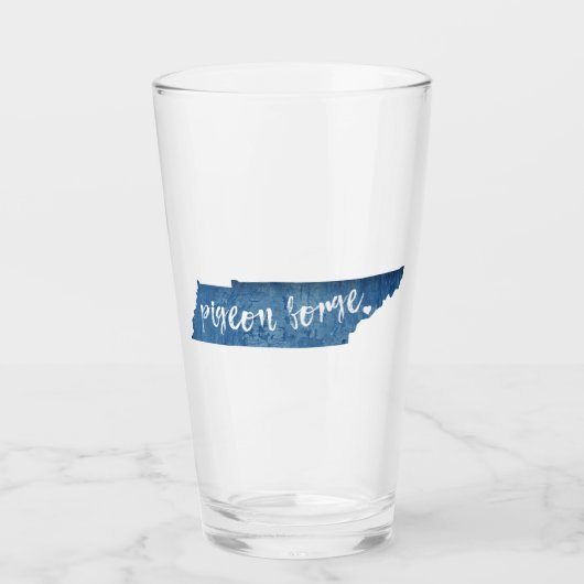 Verre Pigeon Forge Tennessee Grain de Bois (Devant)